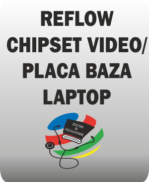 Reflow chipset video/placa de baza laptop