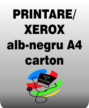 Printare/ xerox alb-negru A4 carton